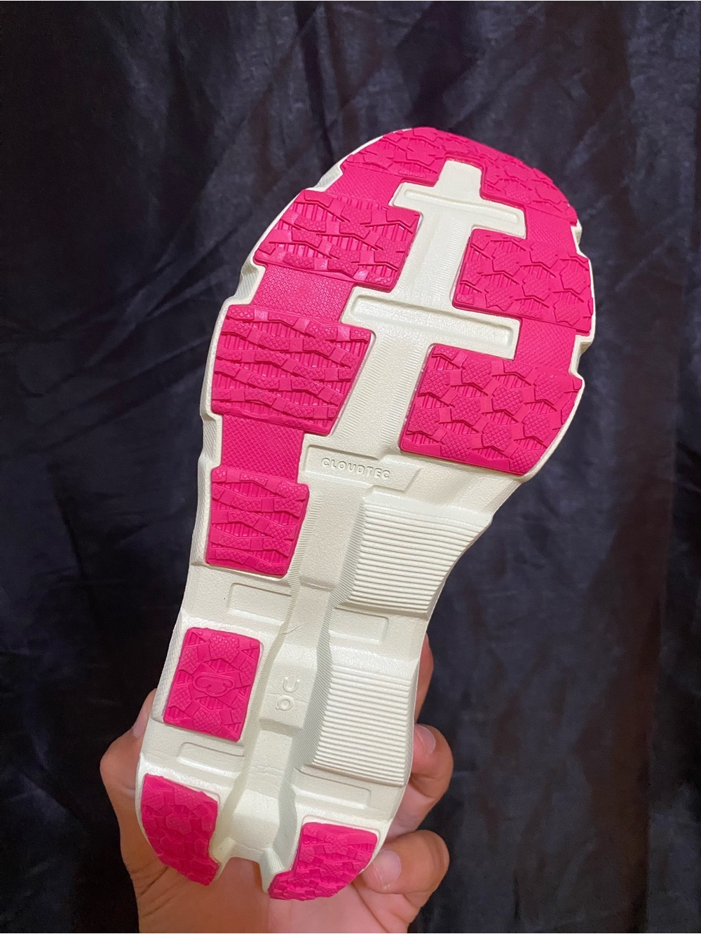 Oncloud monster hyper Black Sneakers with Pink and Cream Accents - Picture 10 of 10